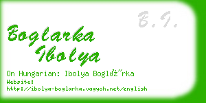 boglarka ibolya business card